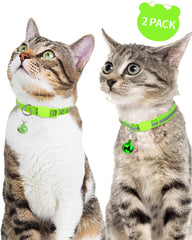 Taglory reflective cat collar strip 2-pack improves visibility during evening outings.