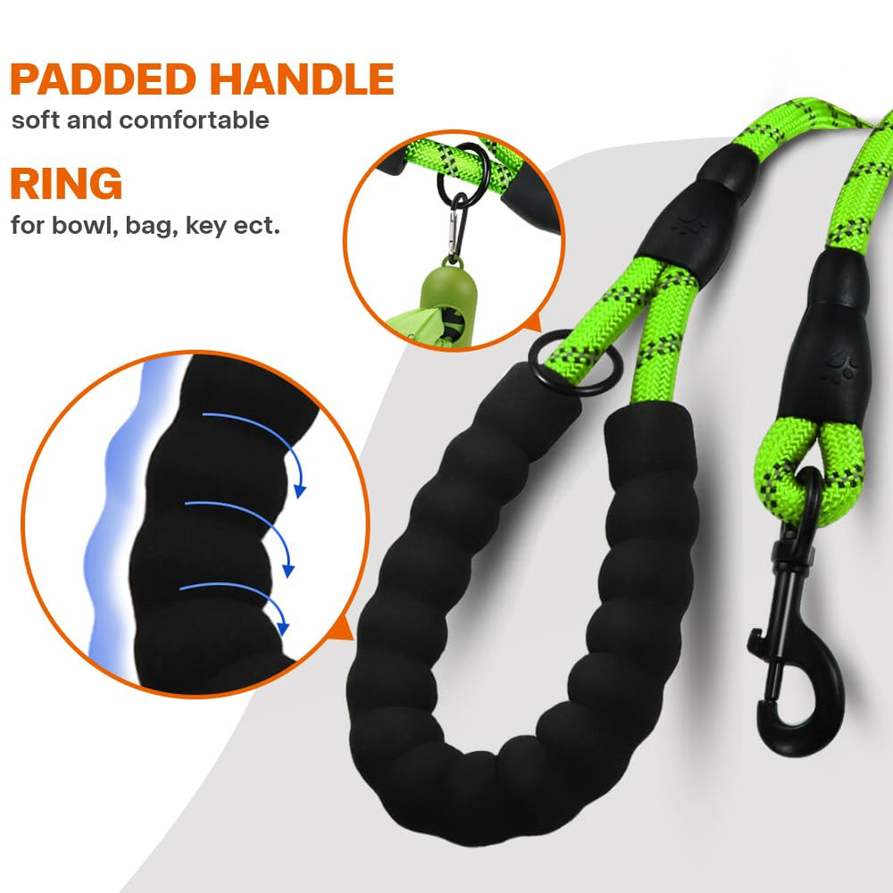 Taglory rope dog leash durable-rope construction for strength.
