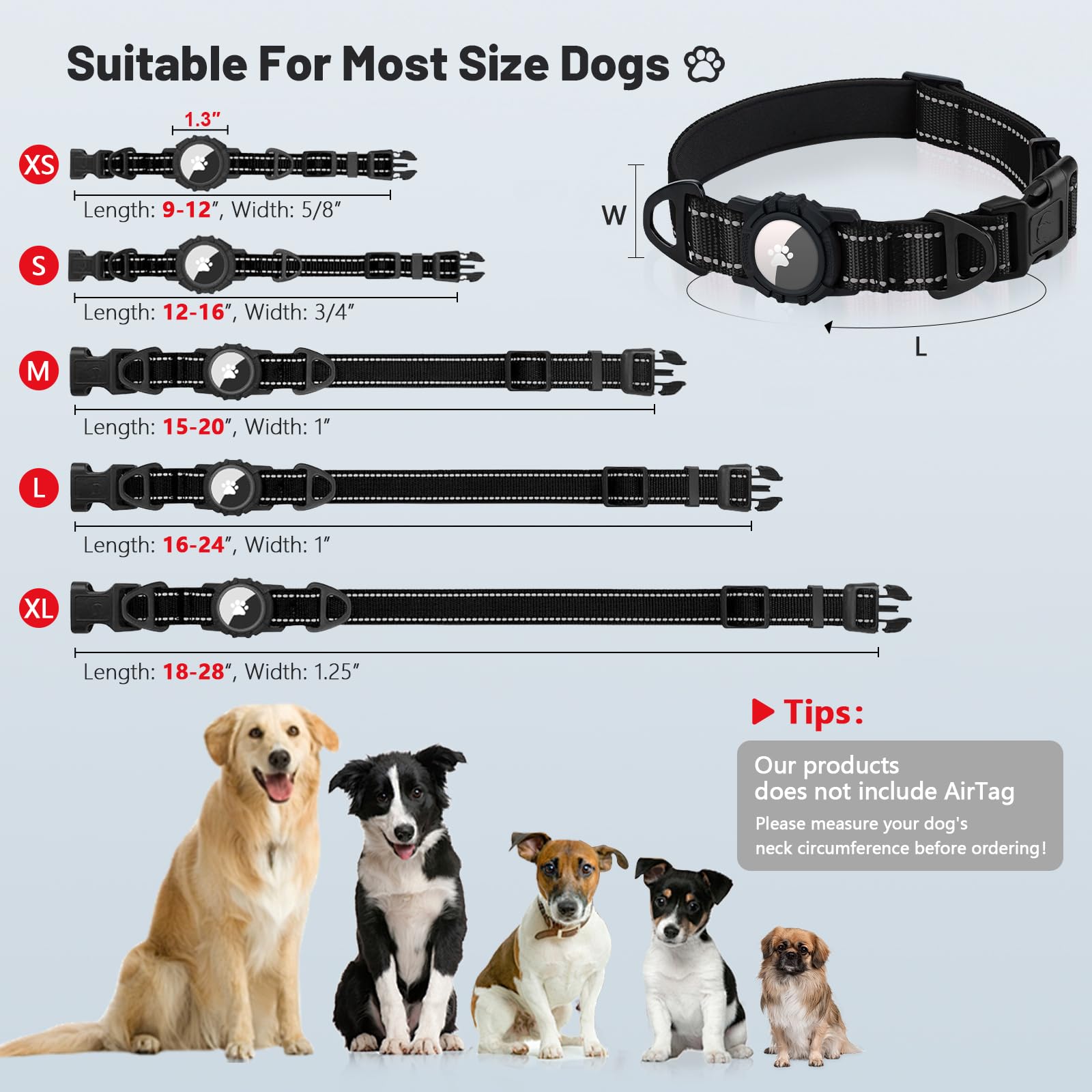 Taglory skin-friendly padding offers soft comfort and neck protection during long wear.