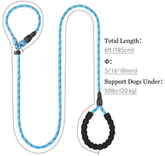 TagME Slip Lead reflective rope enhances night visibility during walks.