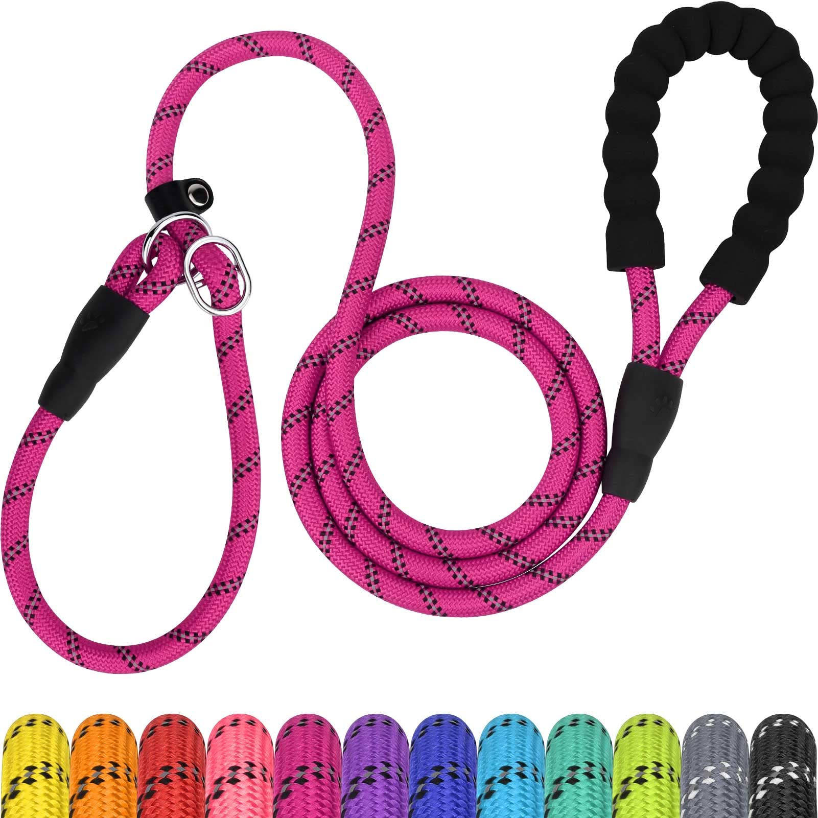 TagME slip leads 6ft length guides medium dogs during daily walks.