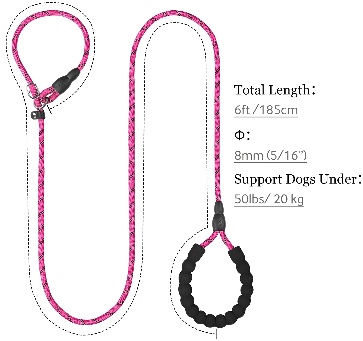 TagME Slip Leads reflective stitching boosts visibility during night strolls.