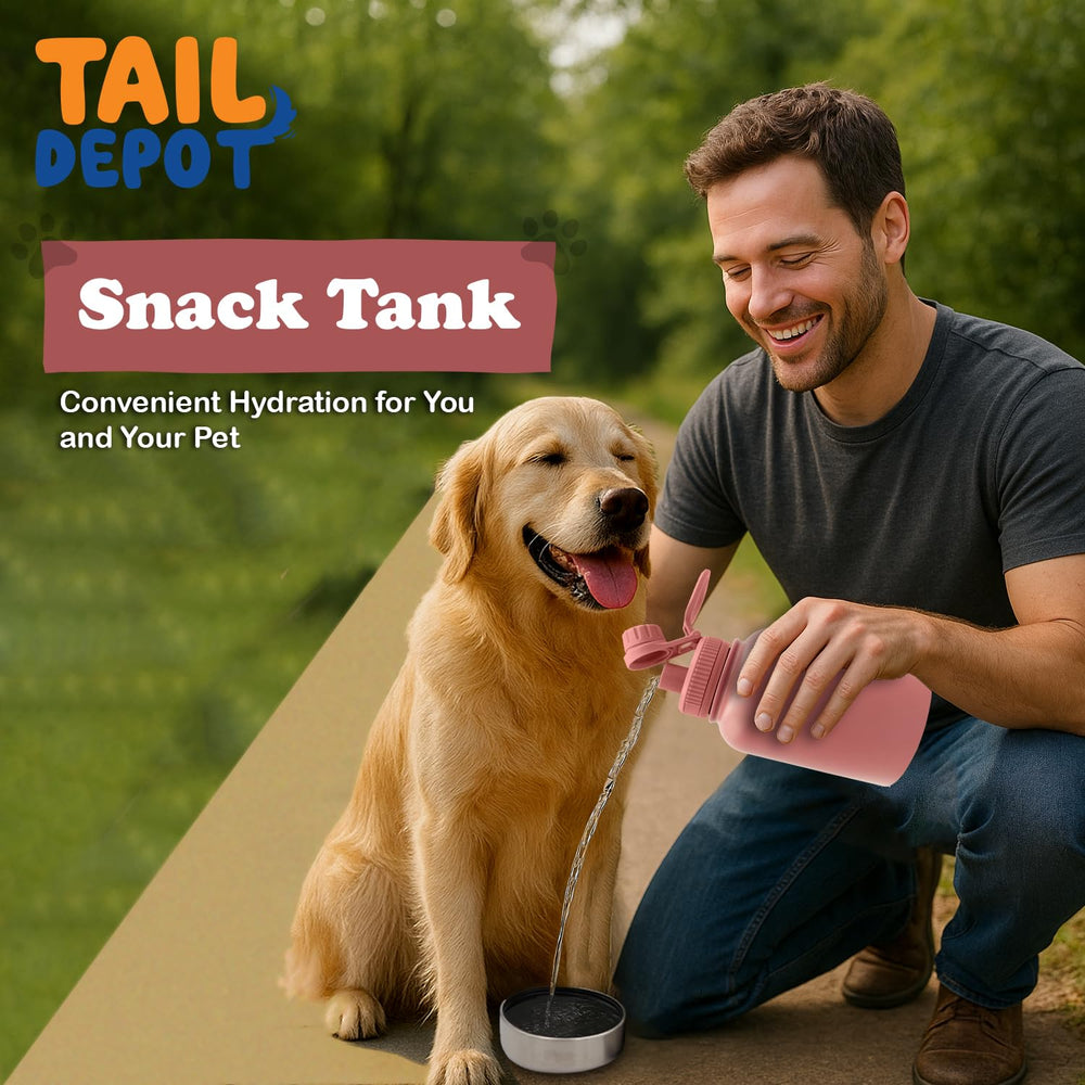 Tail Depot Snack Tank detachable bowl demonstrates easy cleaning and maintenance.