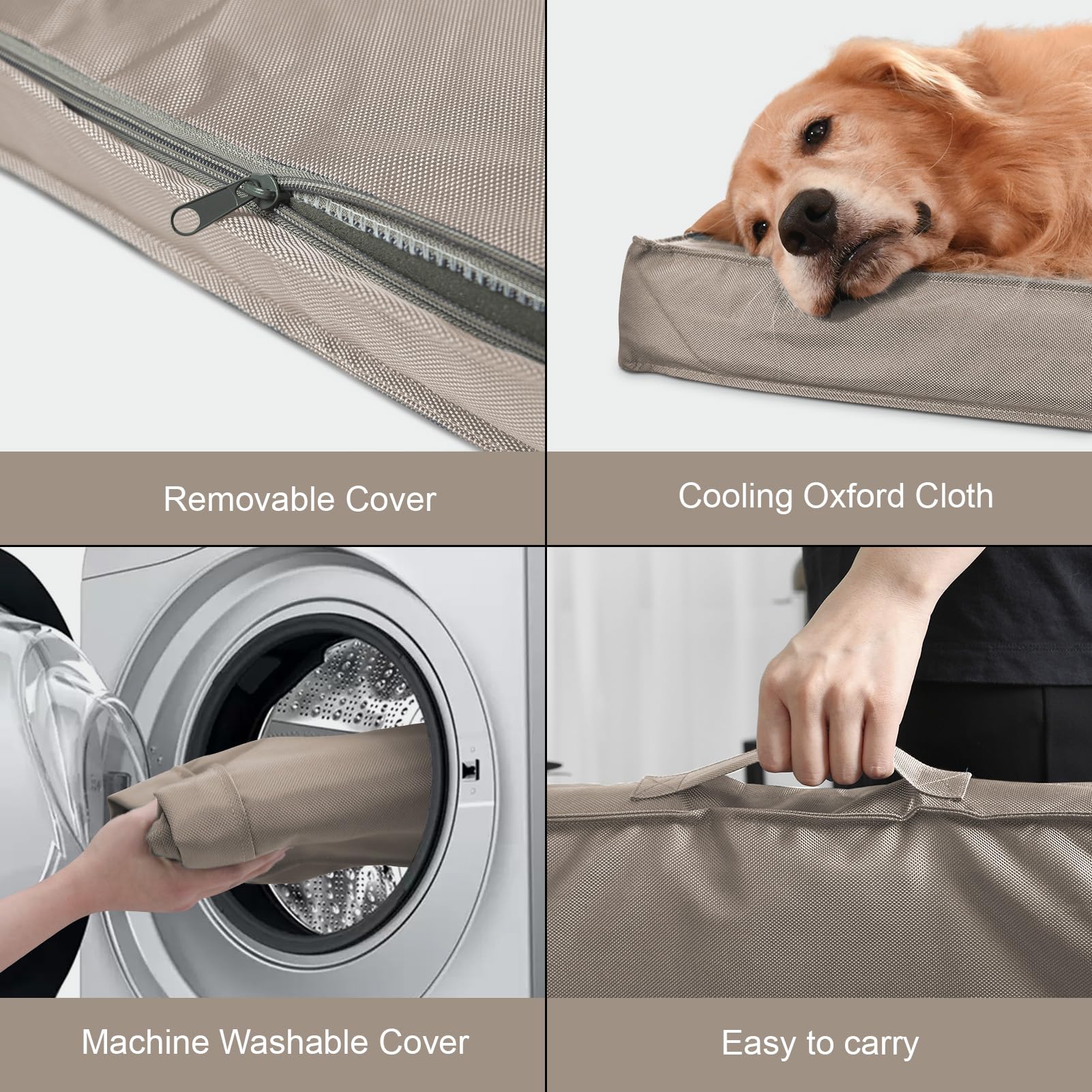 Tail Stories removable washable Oxford cover eases post-trip cleanup