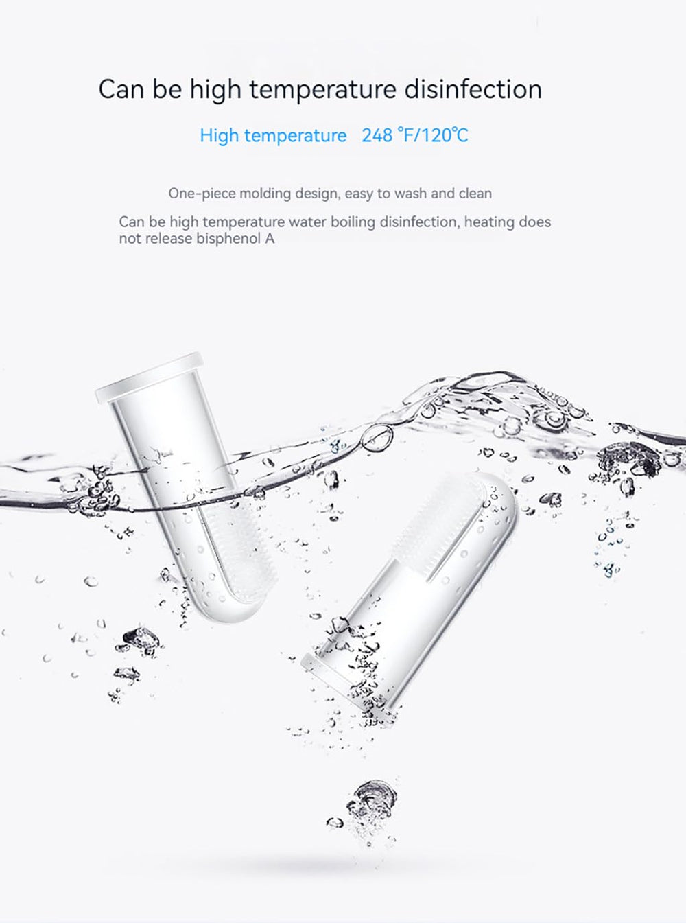 TailGurus soft silicone bristles help soothe sensitive gums while cleaning pets' teeth.