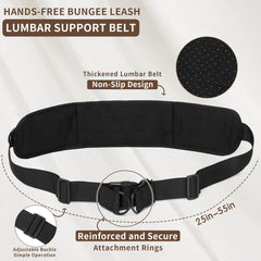 Tails & Tales hands-free leash bungee stretch absorbs pulls during jogs