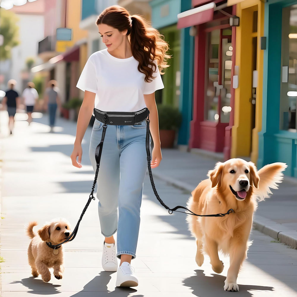 Tails & Tales hands-free leash supports dogs up to 125 lbs during training