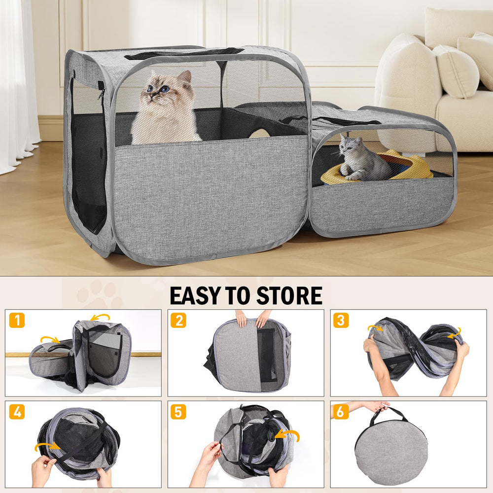 TailTastic outdoor playpen in garden setting supports safe backyard exploration