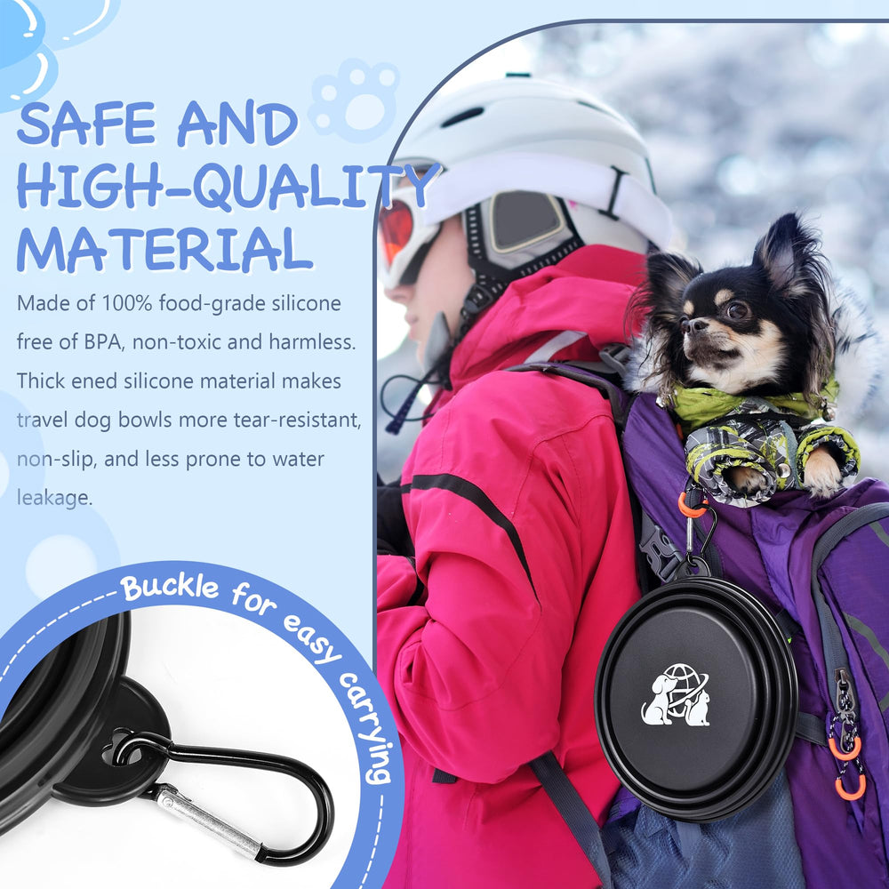 TailTastic collapsible bowls with 2-cup capacity ideal for medium dogs.