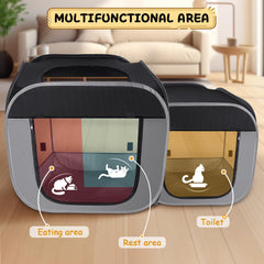 TailTastic large cat playpen with spacious dimensions enabling pets to move freely