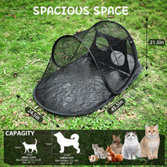TailTastic outdoor cat tent interior-space highlights roomy enclosure for comfy lounging.
