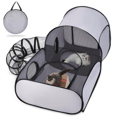 TailTastic Pet Playpen with surround tunnel for safe outdoor exploration.