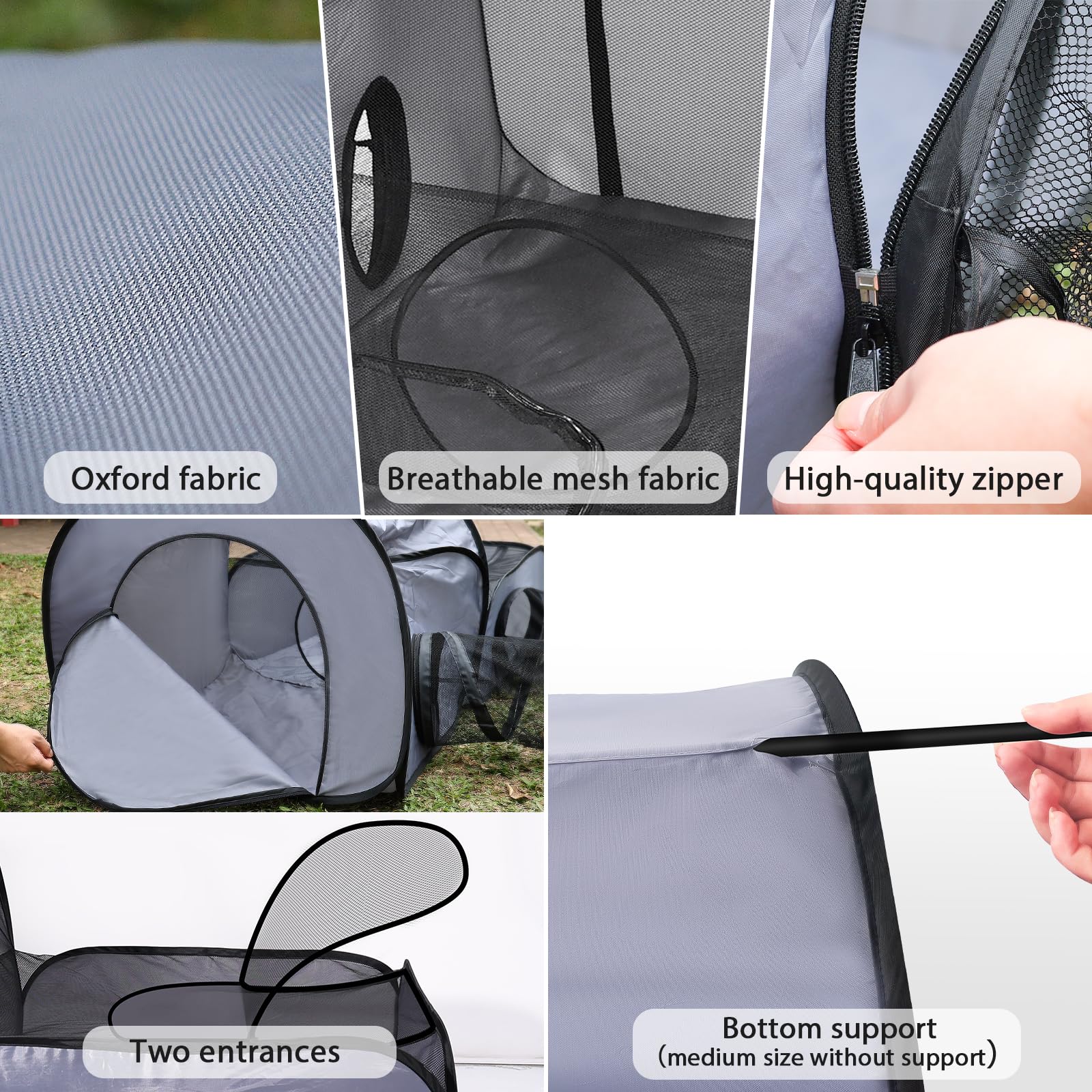 TailTastic soft fabric cat playpen gentle on paws and claws