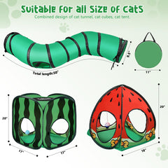 TailTastic watermelon-cube-tent-interiors shows multi-cat space for social play