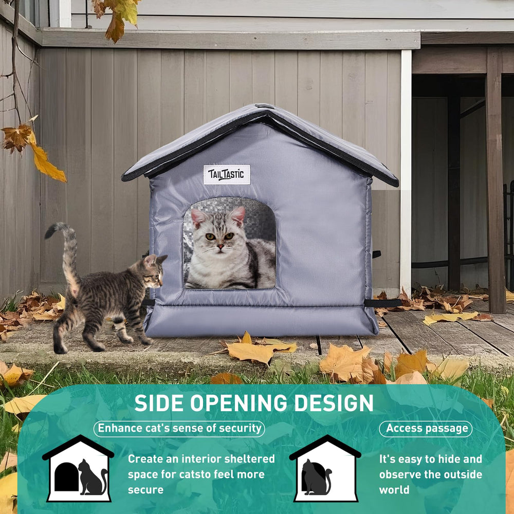 TailTastic weatherproof cat house outdoor-use shelter in any weather