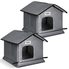 TailTastic weatherproof cat house roof closeup showing water-resistant seam protection for light rain