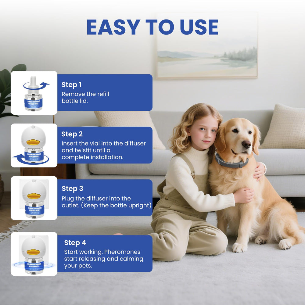 Tailwagpet diffuser set in a cozy home scene promoting a peaceful atmosphere.