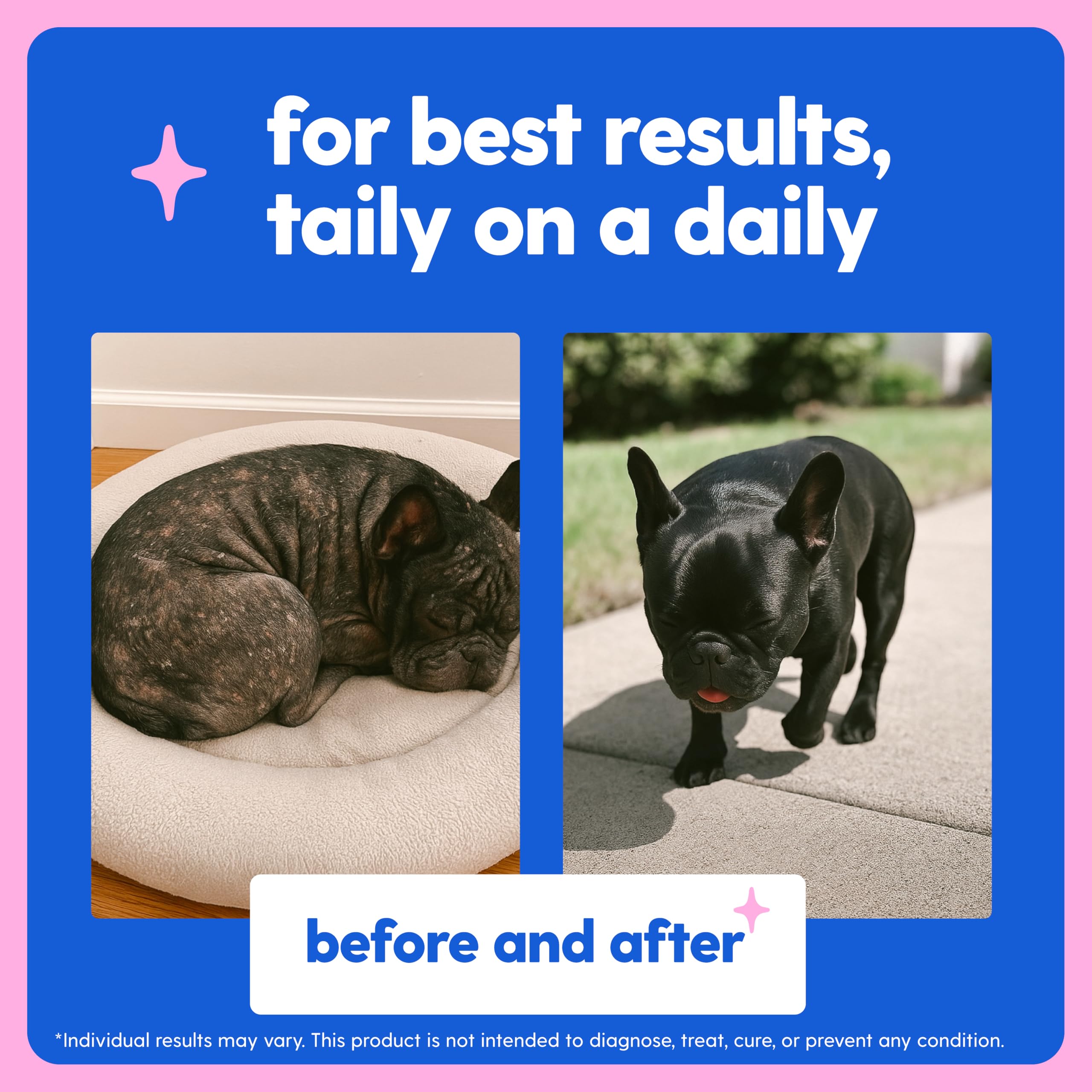 Taily collagen nails close-up suggests stronger nails and paw health.