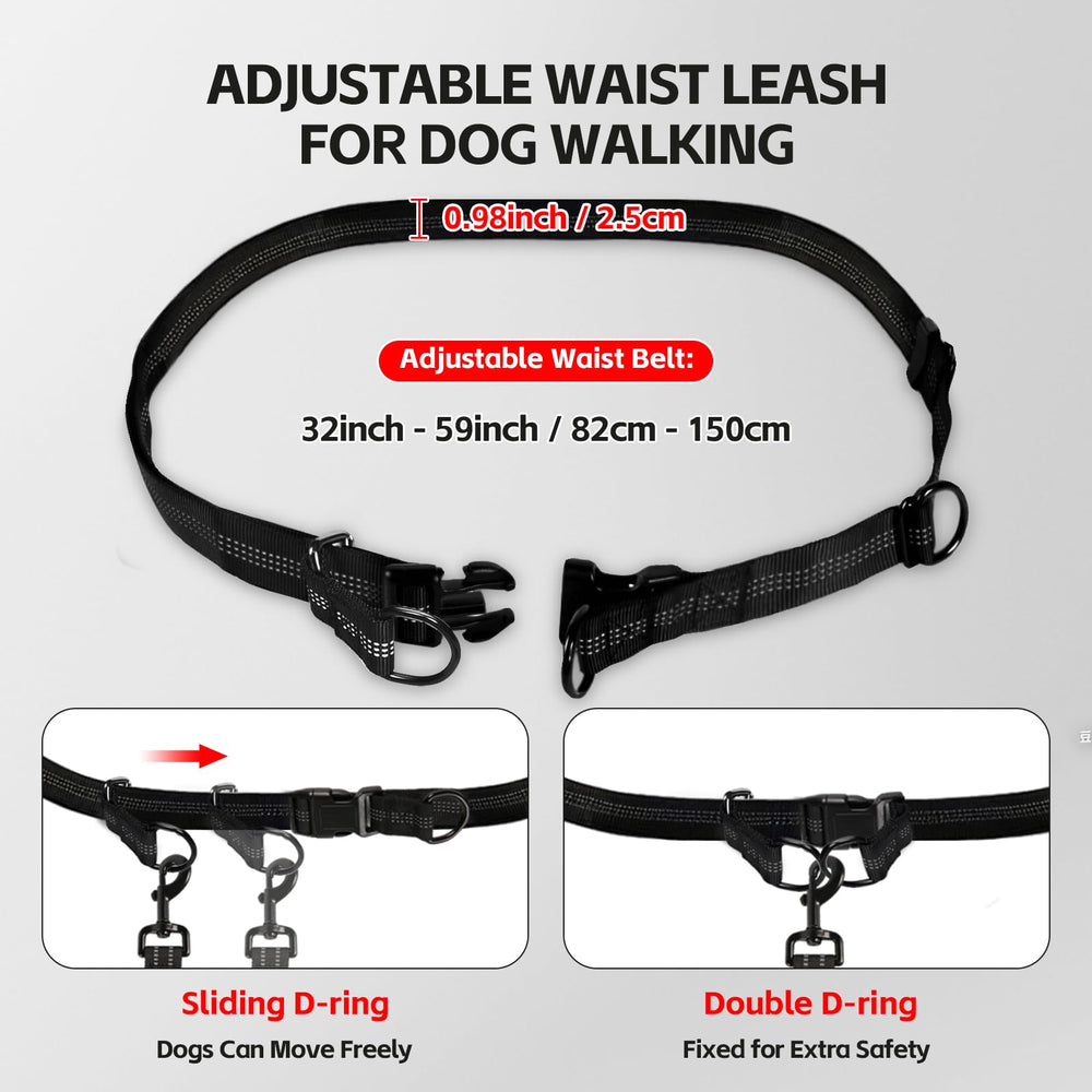 TAIMUTTAL dual padded handles provide secure control during sudden pulls
