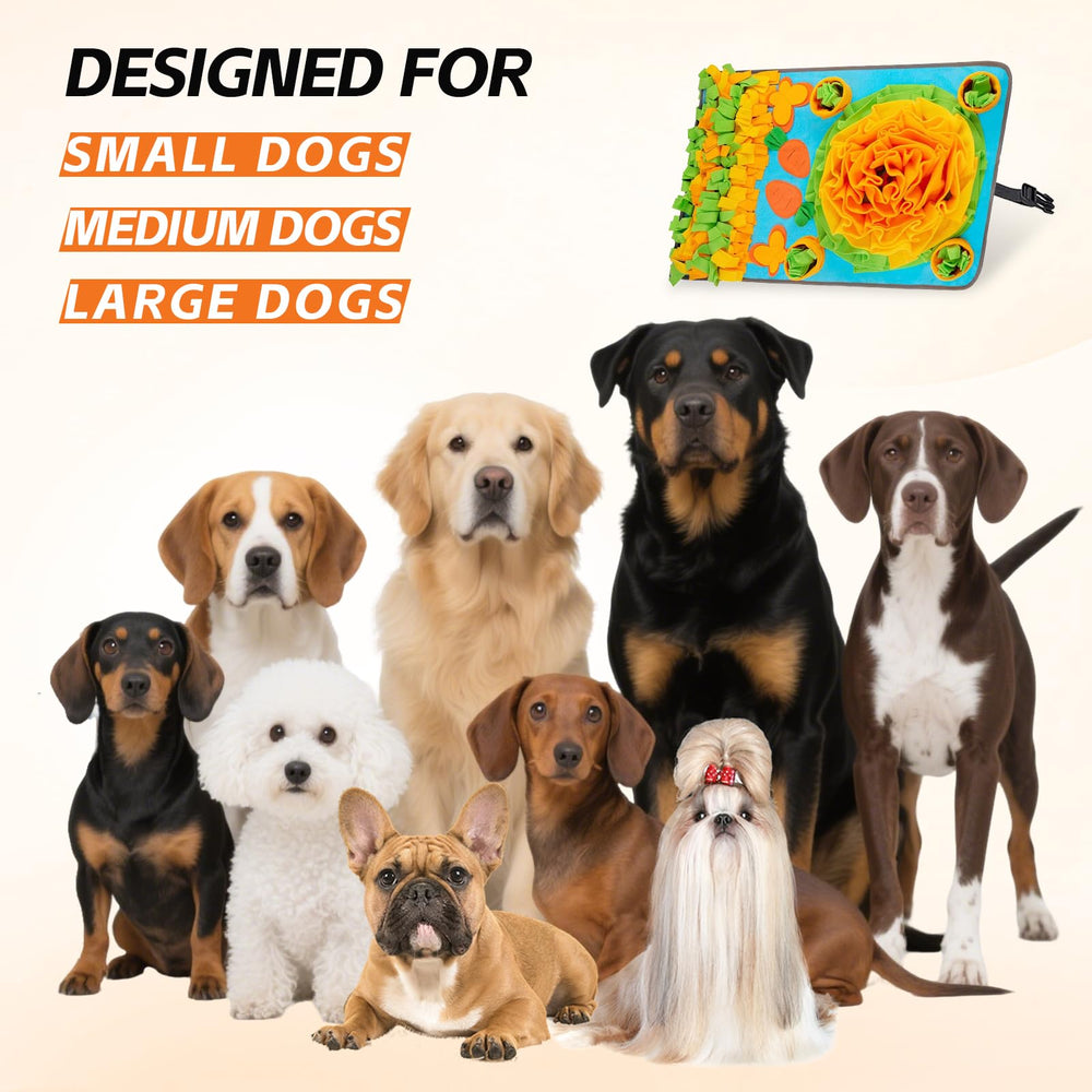 TAIMUTTAL snuffle mat large-dog enrichment supports slow eating and mental stimulation.