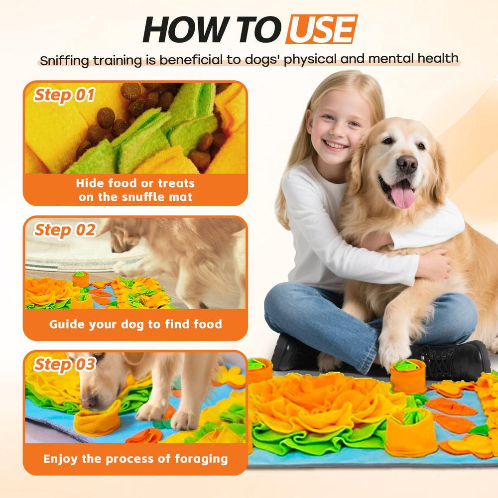 TAIMUTTAL snuffle mat machine-washable design simplifies cleaning after playtime.