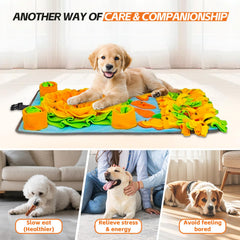 TAIMUTTAL snuffle mat with non-slip bottom stays steady during play.