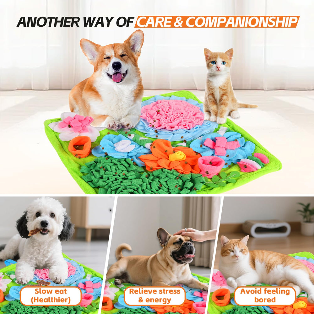 TAIMUTTAL snuffle mat features non-slip bottom for secure playtime