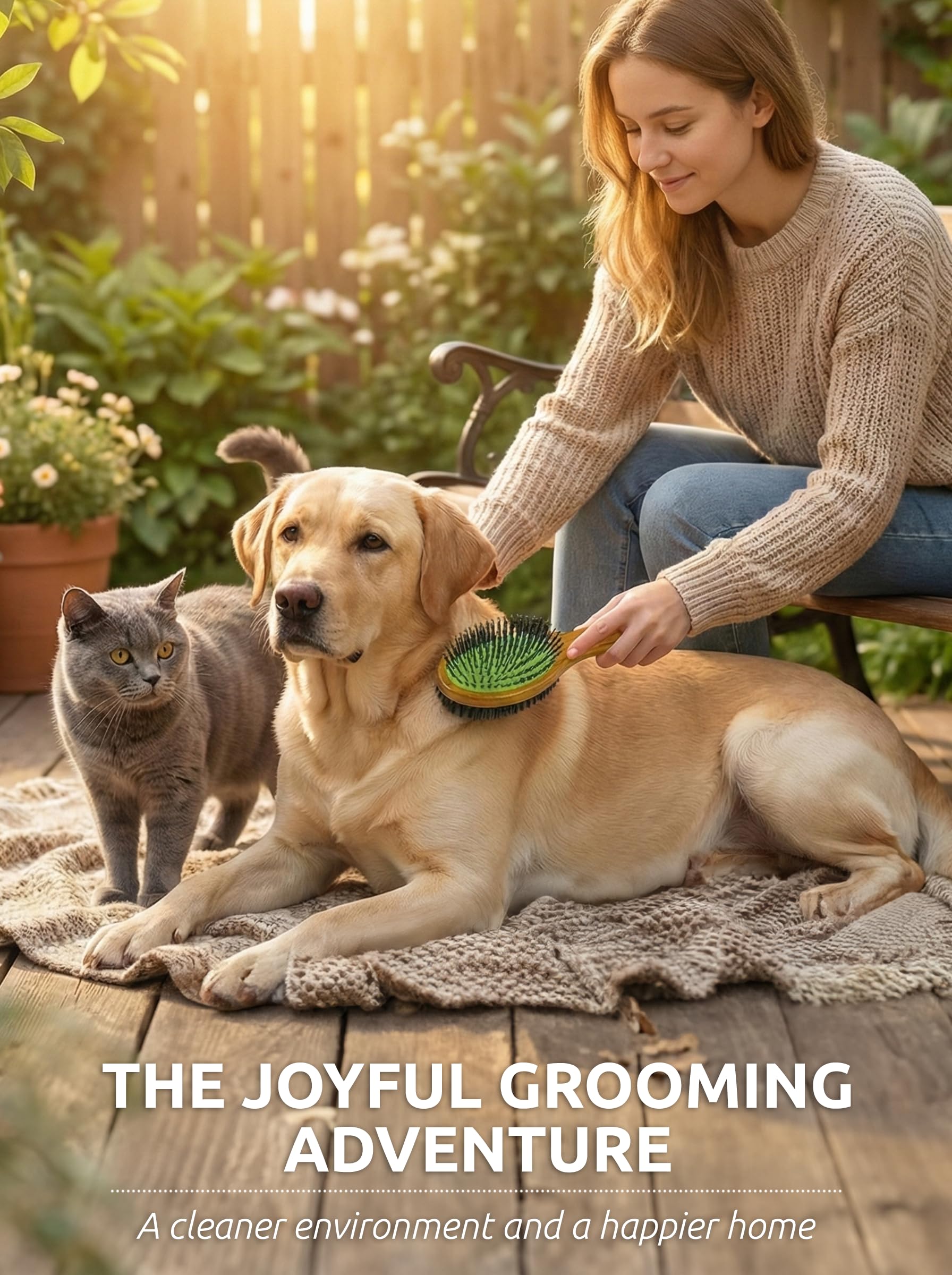 TAKAVU pin & bristle brush easy to store and clean after use