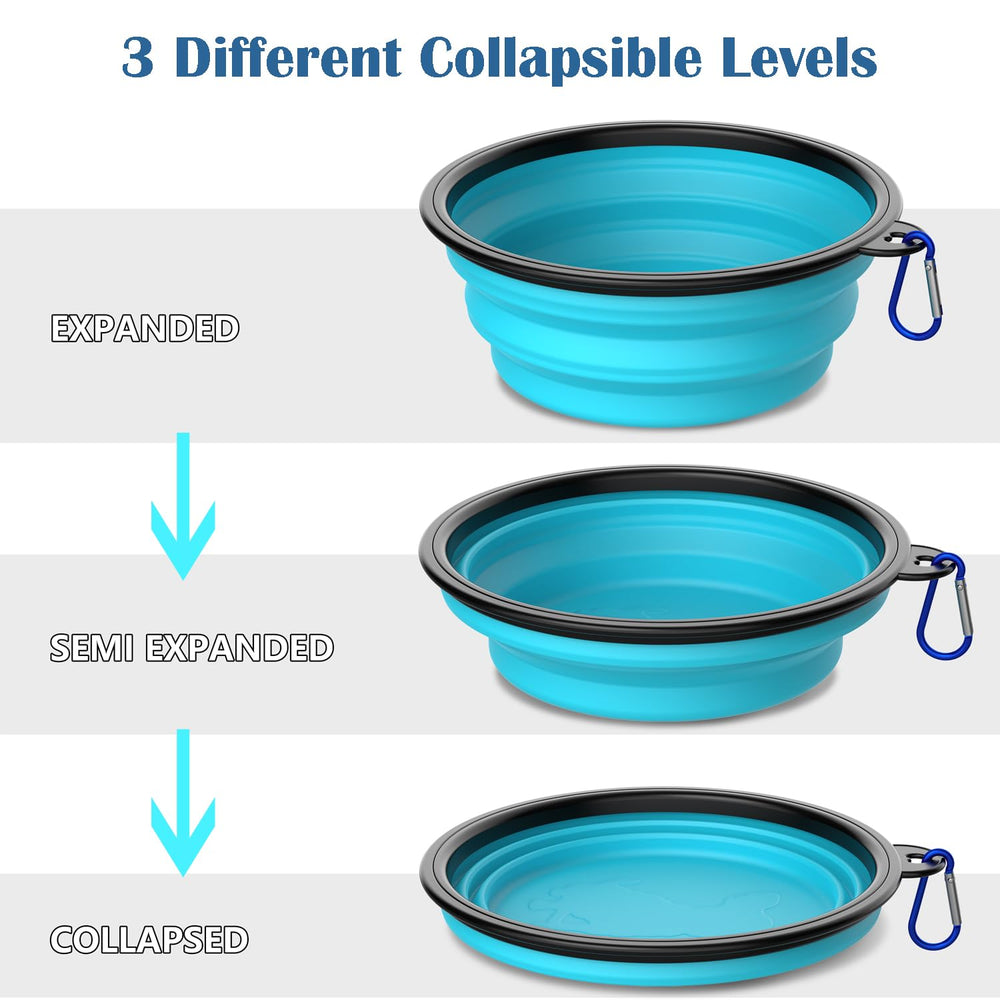 Takfox collapsible bowl expanded to hold water or food on outdoor adventure