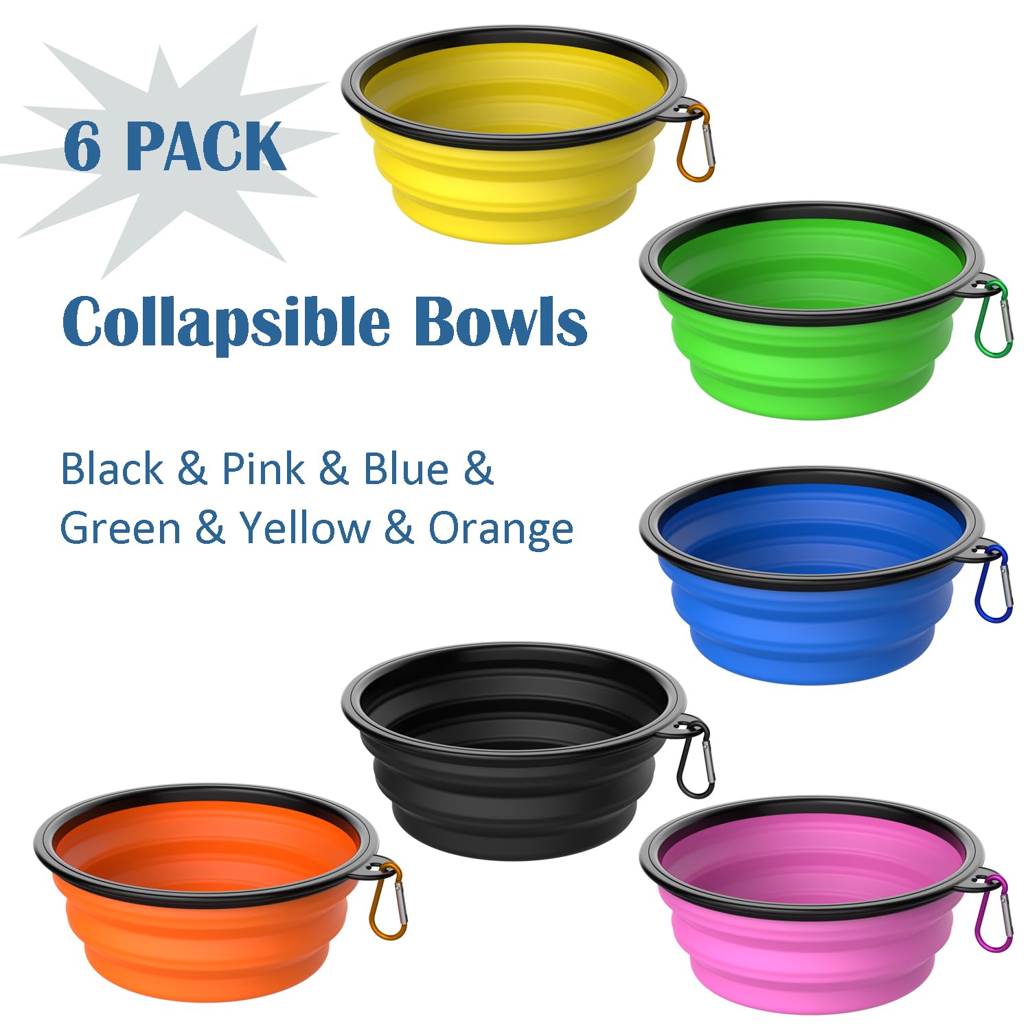 Takfox collapsible bowl folded compactly for portability and quick packing