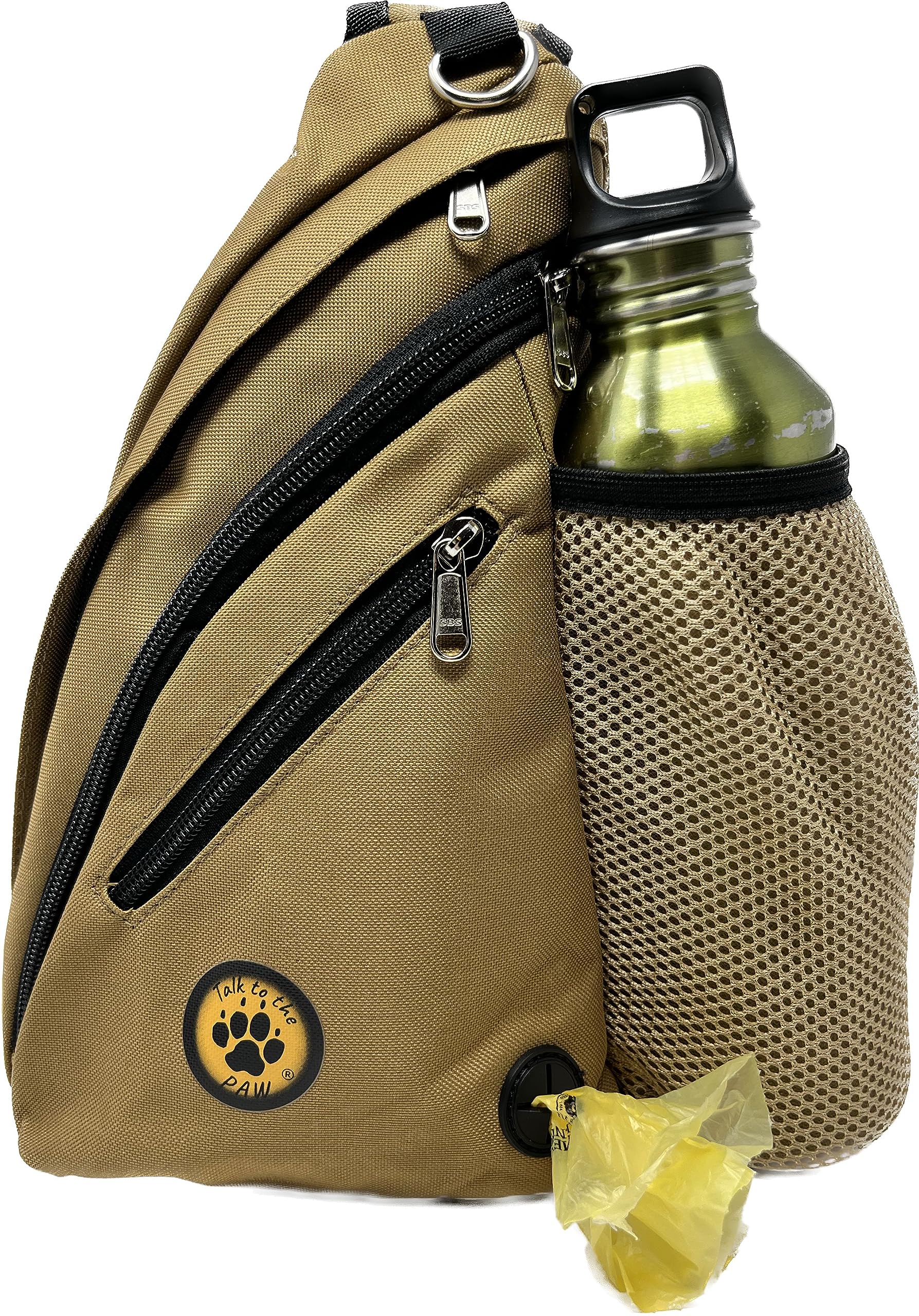 Talk to the Paw hands-free leash pouch front view enhances hands-free training access