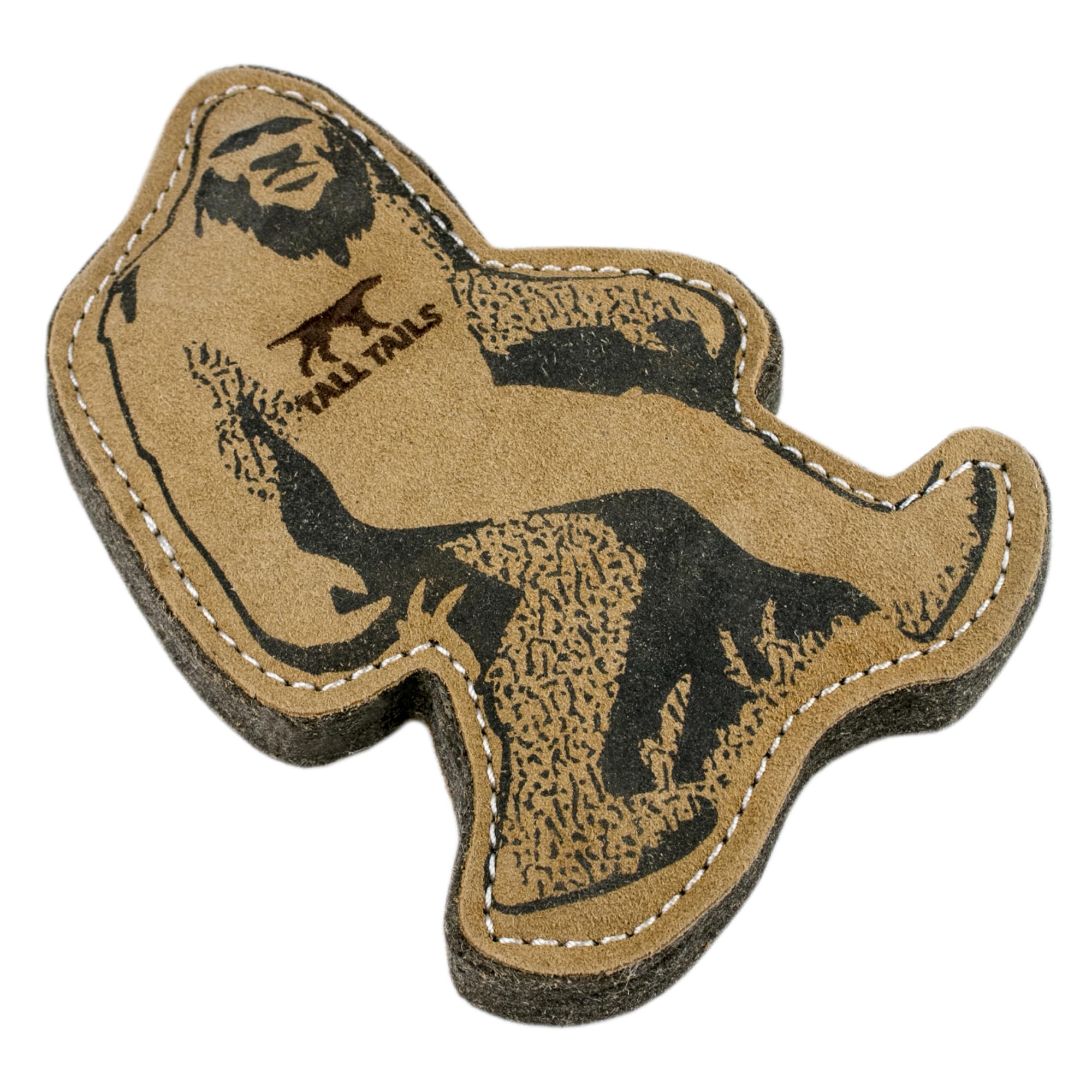 Tall Tails Big Jr close-up shows leather texture for a firm grip during fetch.