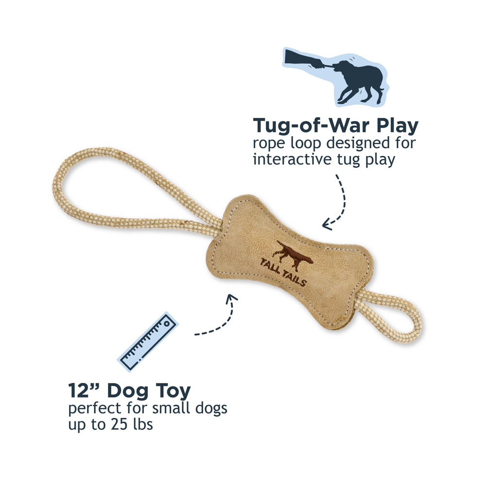 Tall Tails Buffalo-hide leather stitch detail, reinforced layers for lasting tug sessions.