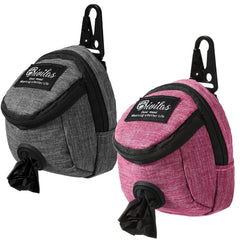 Talltalk 2in1 dog waste carrier clip in pink-gray for quick on-the-go access.