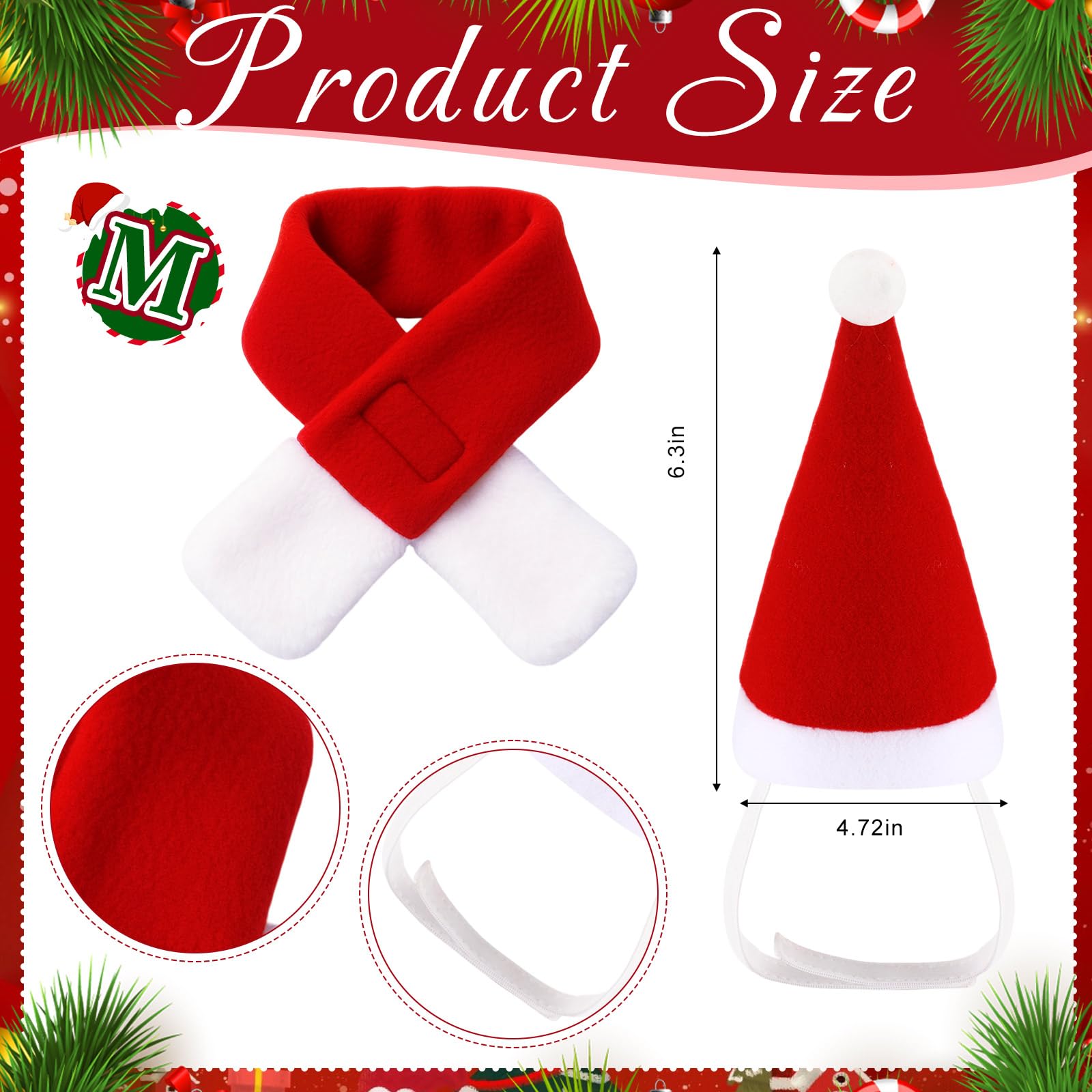 Talltalk sprite cap with collar creates a cute holiday look