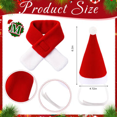 Talltalk sprite cap with collar creates a cute holiday look