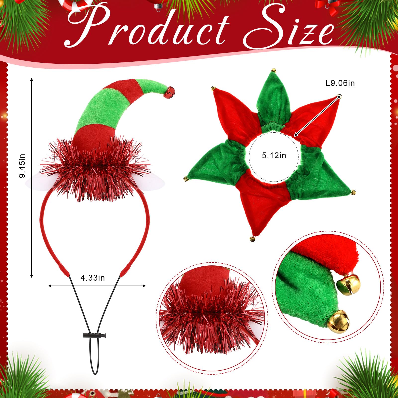 Talltalk Christmas tree cap with tutu collar for playful group photos