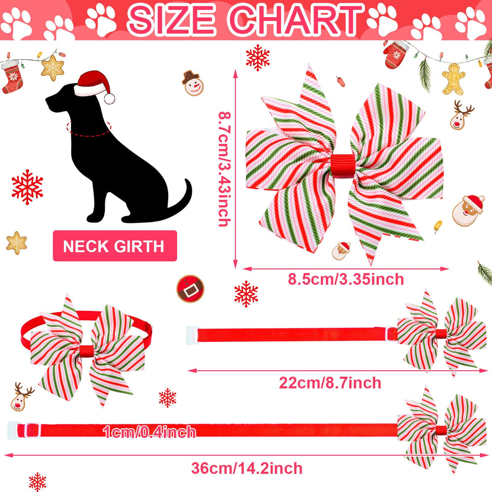Talltalk pink Christmas bow for dogs shown in closeup, enhancing holiday charm.