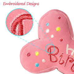 Tamu style bone-shaped cake toy with squeaker invites active play and engagement.