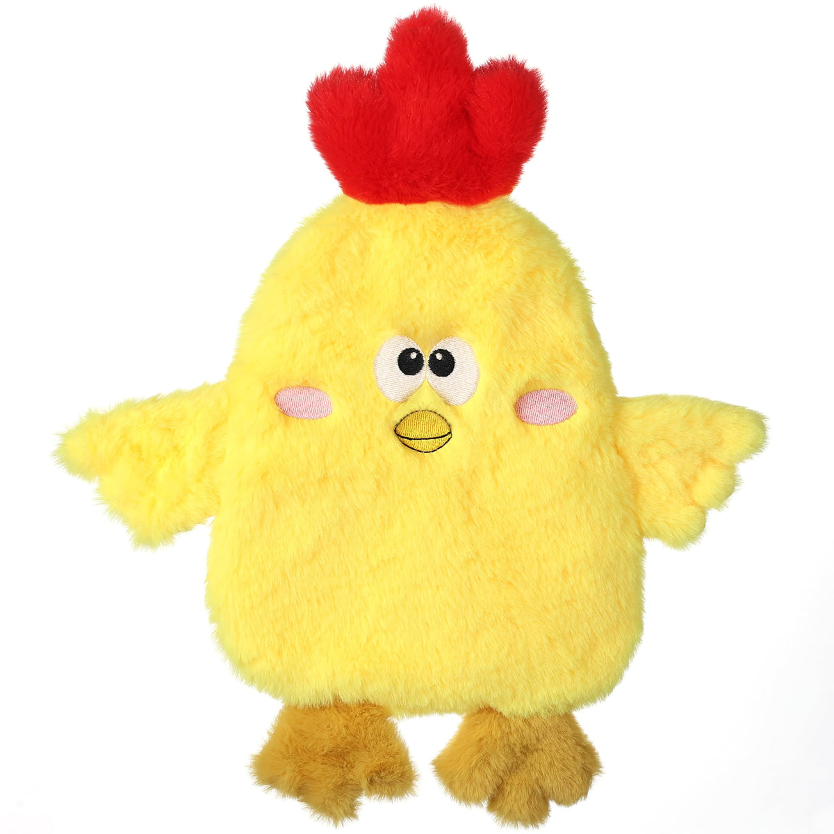 Tamu Style dog chicken crinkle toy front view for interactive play and gentle chewing.