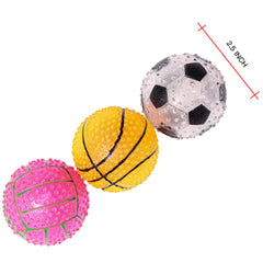 Tamu style dog squeaky ball basketball—durable rubber for fetch and bite during sessions.