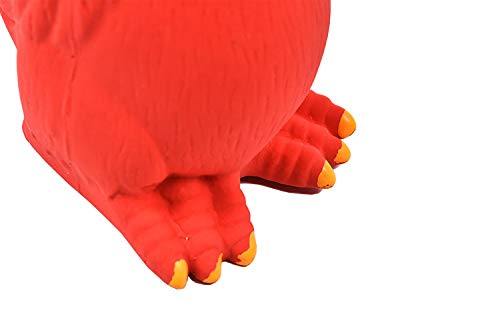 Tamu style rubber chicken toy 11-by-4-inch size for long-distance fetch in large breeds