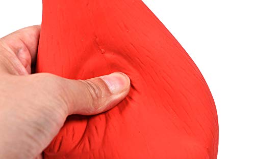 Tamu style rubber chicken toy squeak-on-bite promoting interactive bonding during solo play