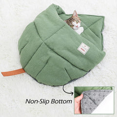 TANGN cat sleeping bag interior padded cotton supports comfortable rest.