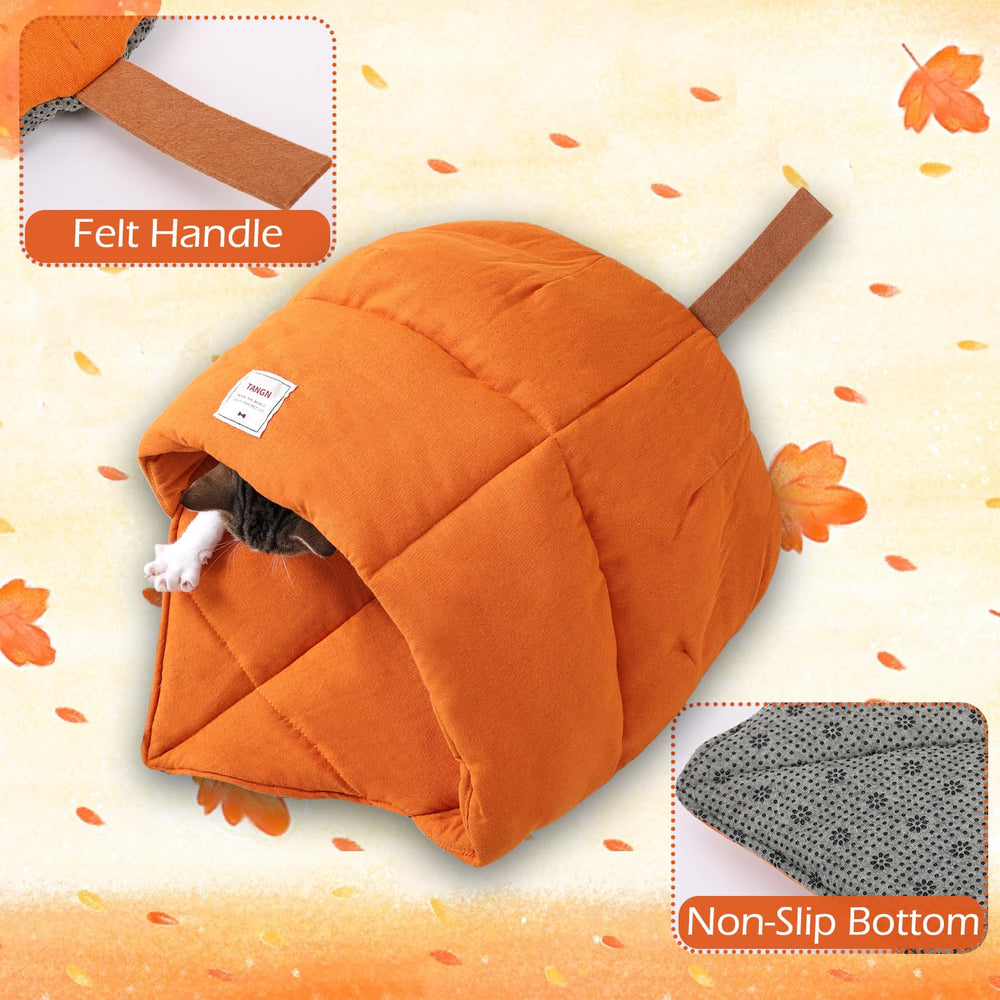 TANGN cat bed nest features cozy cave shape with non-slip bottom for stability.