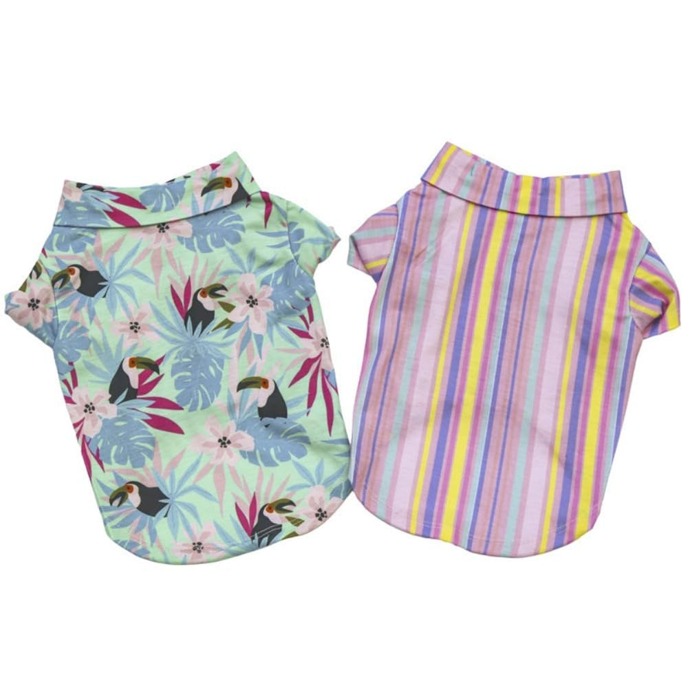 Tangpan Stipes neck detail shows easy pull-on design