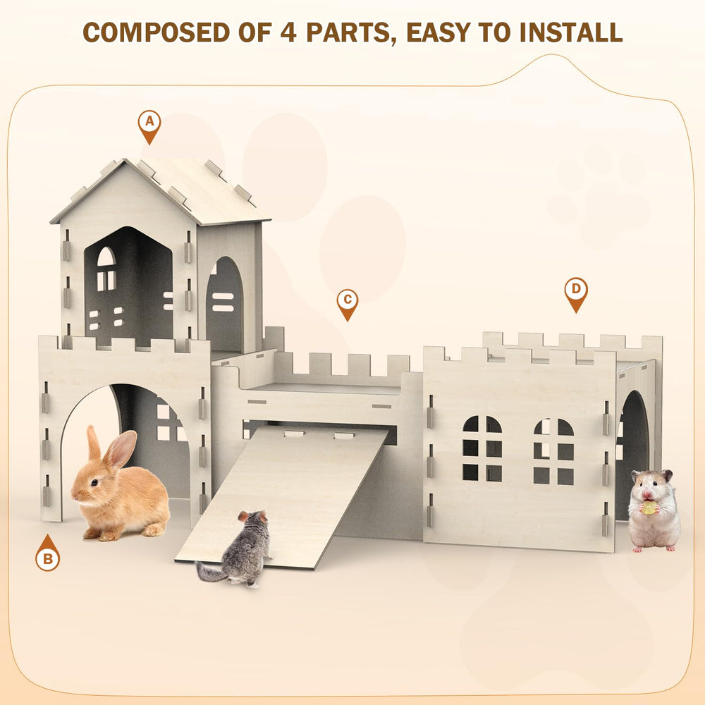 TankMatDecor large bunny house indoor-outdoor versatility suits homes and patios