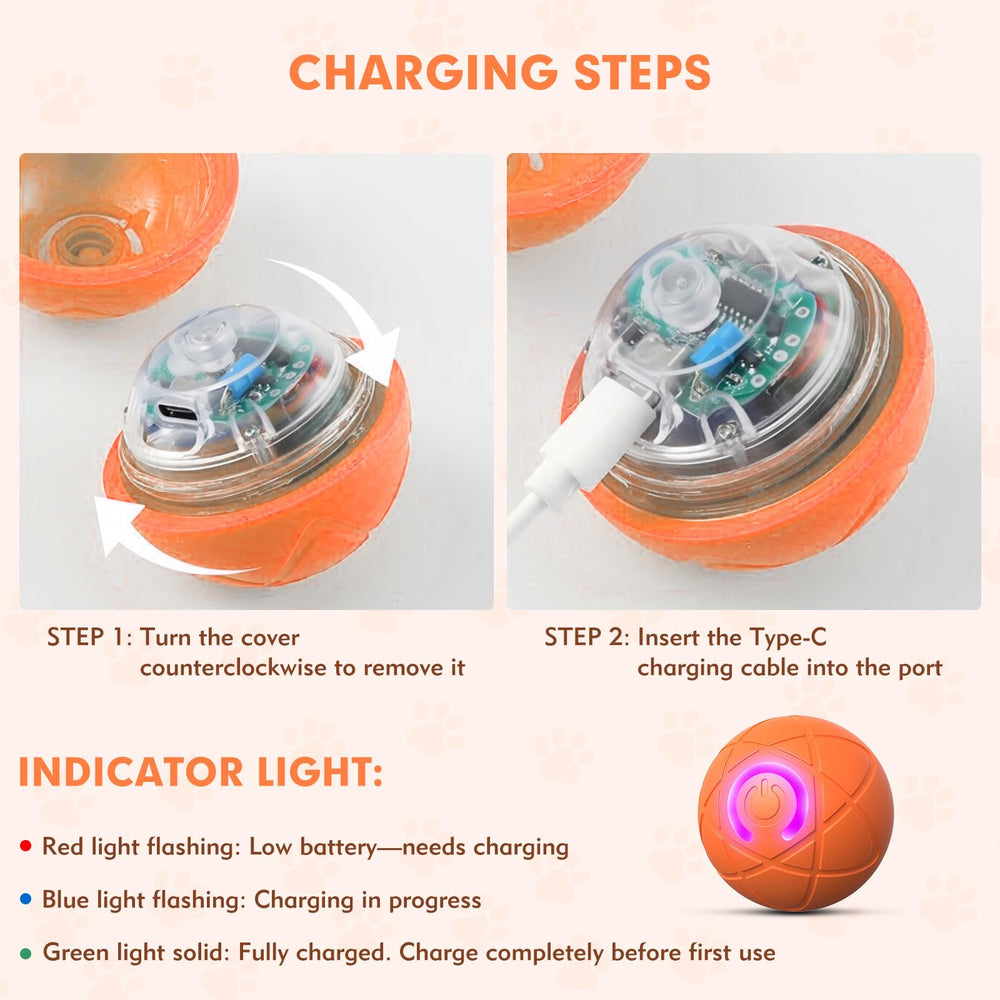 Tantanle IPX5 waterproof dog ball ready for outdoor or damp surfaces.