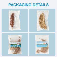 TAOKEKE hamster spray set flax highlights fiber-rich bedding for gentle digestion