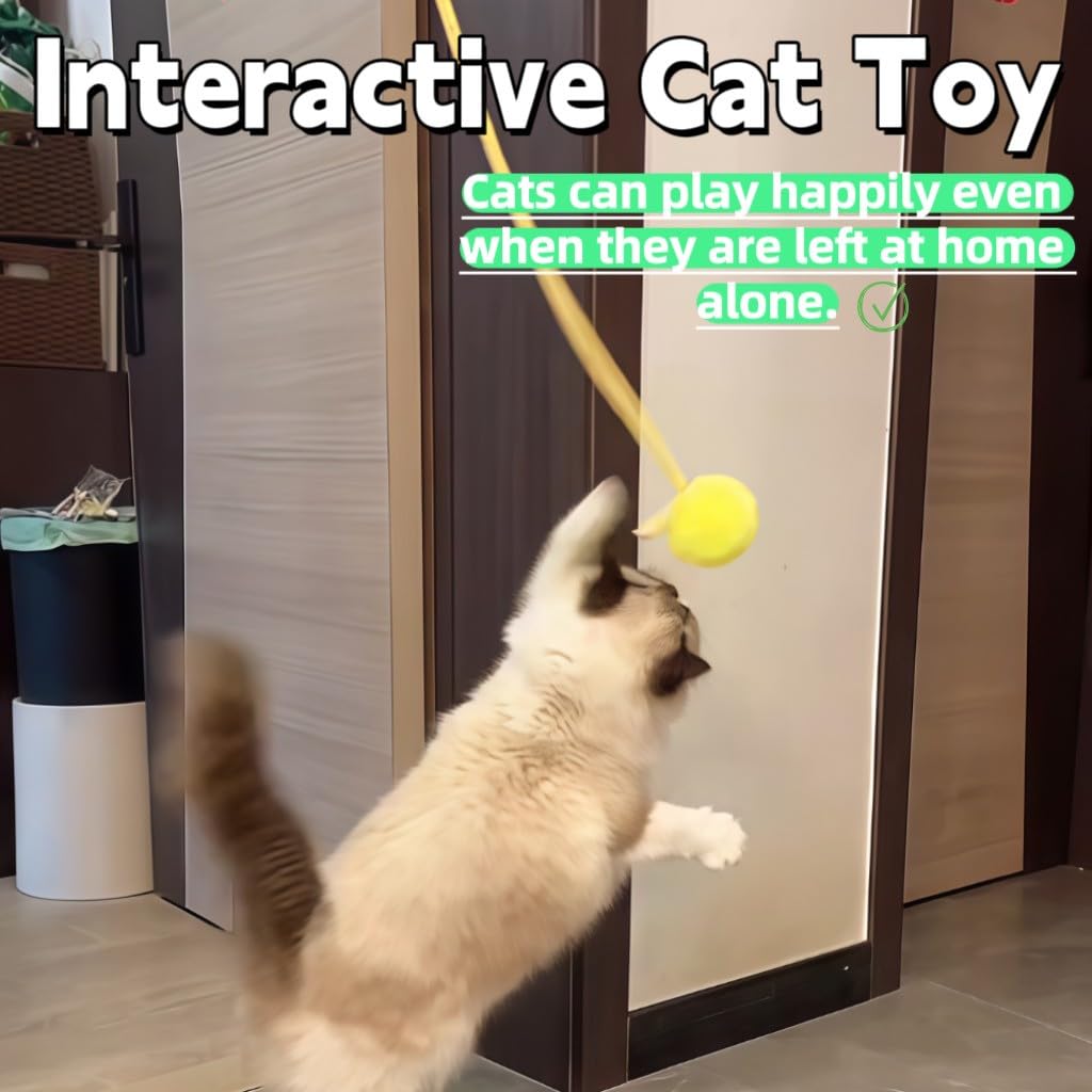 taoleon leaping cat spring toy textured plush sparks prey-like excitement